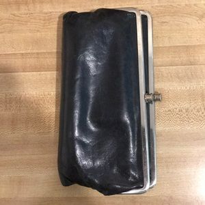 HOBO clutch wallet black leather good condition
